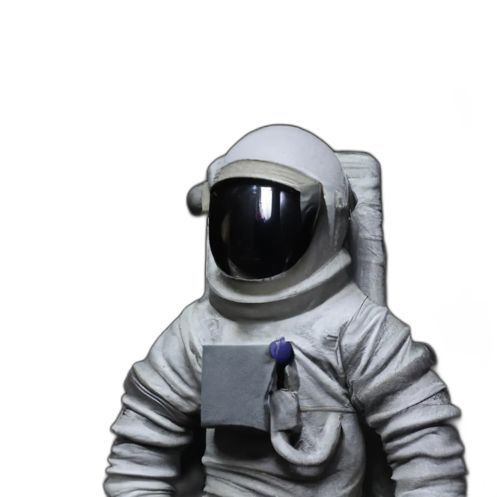 An astronaut sculpture