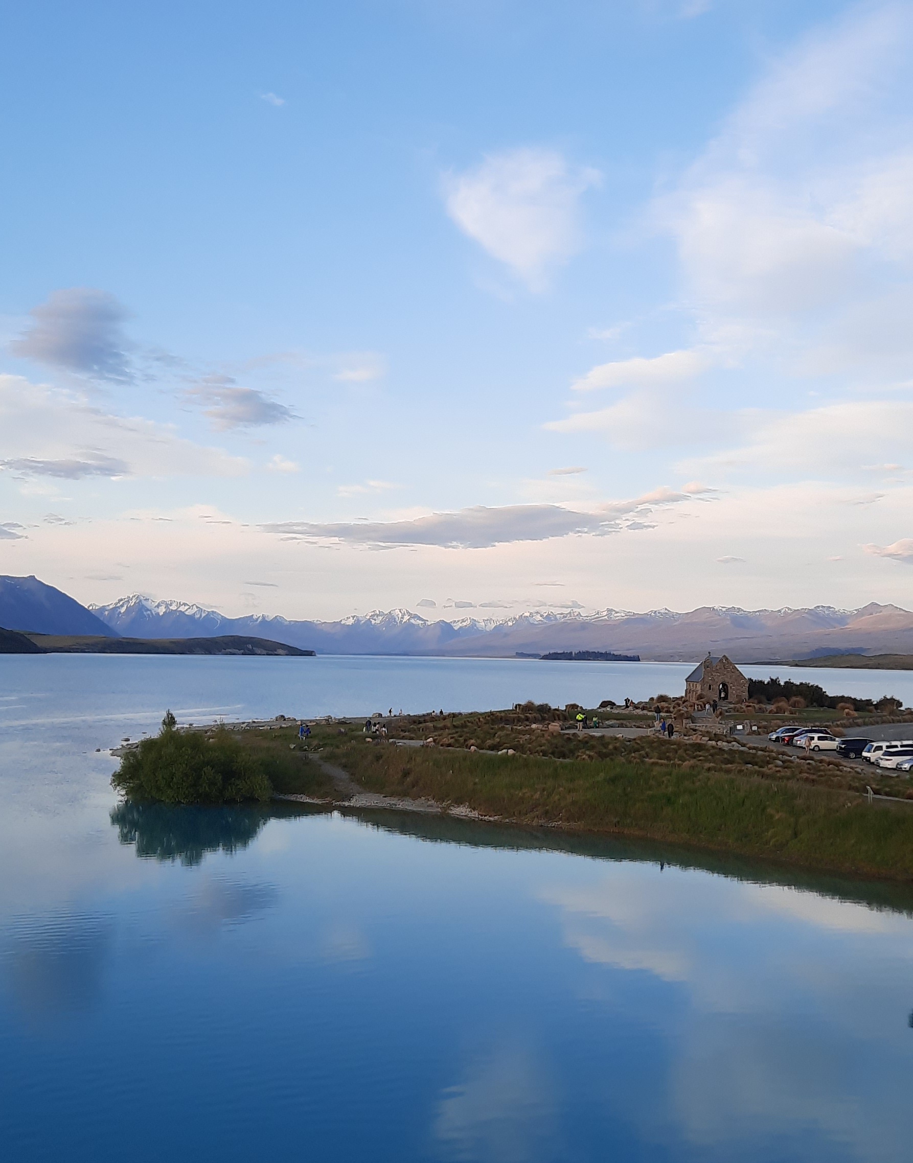 A glimpse of Lake Tekapo